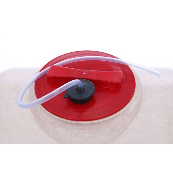 Butoi fibra de sticla, pentru vin, capacitatea de 100 de litri, durabil, etans, impermeabil, cu capac, alb, diametru 50 cm, Capacitate: 100 l-poza 4-Dacenergy.ro