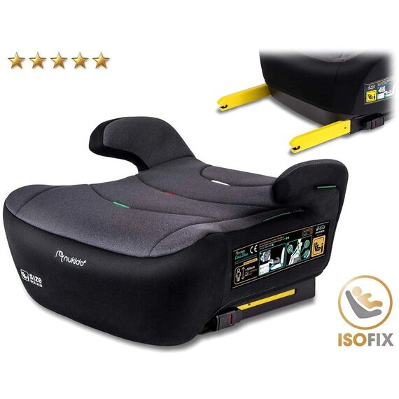 ​Scaun auto pentru copii, tapiterie detasabila, cu cotiere, ergonomic, interval de inaltime de la 125 la 150 cm, greutatea copilului 22 - 36 kg, sistem Isofix, instalare cu fata la directia de mers, gri si negru-poza 9-Dacenergy.ro