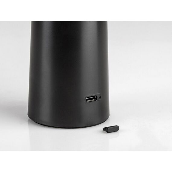​Veioza LED pentru exterior, realizata din plastic, abajur in forma de diamant, lumina calda, neutra, rece, bateria integrata de 3.7 V 2000 mAh, cablu USB-C, 3 W, negru-poza 2-Dacenergy.ro