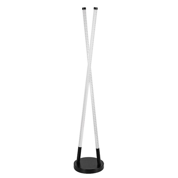 ​Lampadar LED, realizat din metal, abajur din acril, comutator on/off, 28 W, 3050 lm, lumina calda, 1150 x220 x220 mm, IP20, negru mat si alb-poza 3-Dacenergy.ro