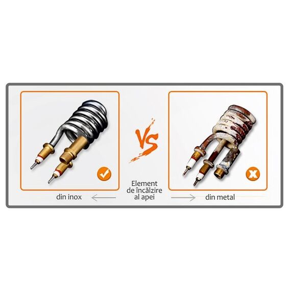 Robinet electric pentru incalzit apa, pentru chiuveta, pipa se roteste la 360º, reglaj al temperaturii, 3 kW, 220 V-poza 3-Dacenergy.ro