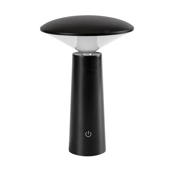 ​Veioza LED pentru exterior, realizata din plastic, abajur in forma de diamant, lumina calda, neutra, rece, bateria integrata de 3.7 V 2000 mAh, cablu USB-C, 3 W, negru-poza 4-Dacenergy.ro