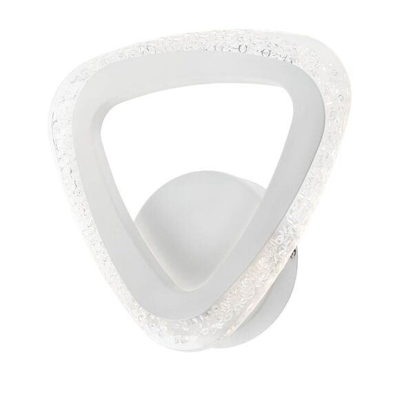Aplica LED Smarter, structura din metal, dispersor din acril transparent cu efect de bule de aer, 12W, alba-Dacenergy.ro
