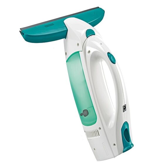 Aspirator pentru geamuri Leifheit, aspirare umeda si uscata, functia standby, sistem ciclonic, 0.1 l, 5 V, albastru-Dacenergy.ro