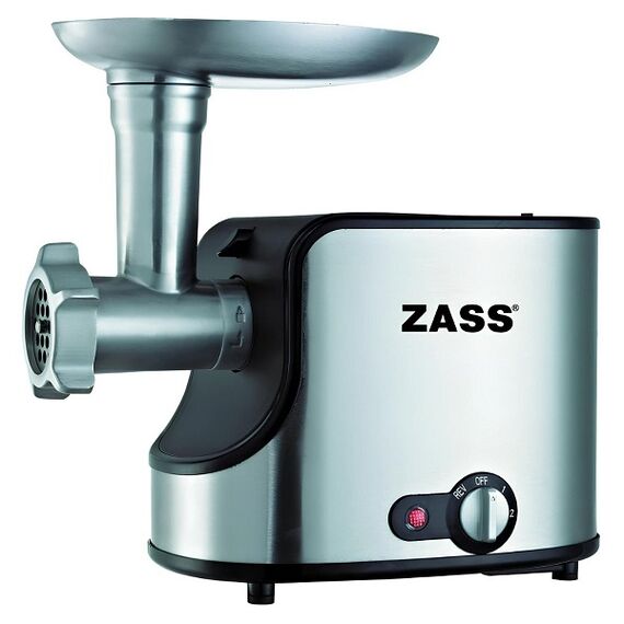 Masina de tocat carne, electrica, functie Reverse, buton On/Off, 1.4 kg/min, 1600 W, 3 discuri inox, gri si negru-Dacenergy.ro