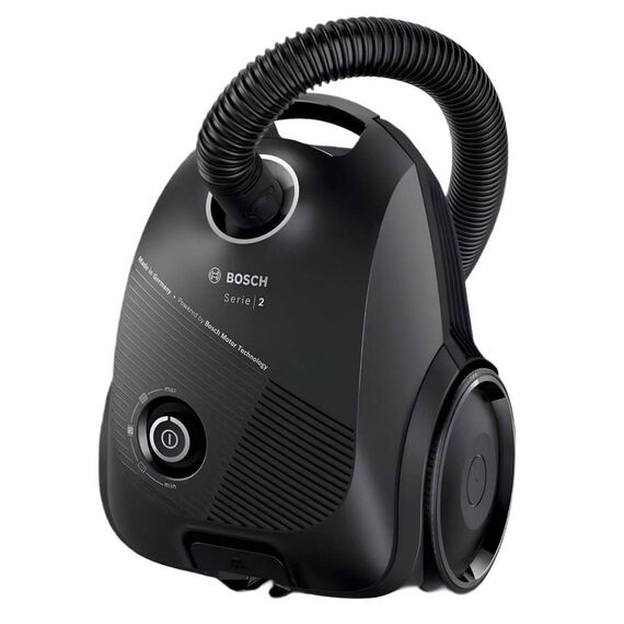 Aspirator Bosch, cu sac, aspirare uscata, 3.5 litri, 600 W, filtru igienic PureAir, tub telescopic, filtru pentru scame, negru-poza 2-Dacenergy.ro