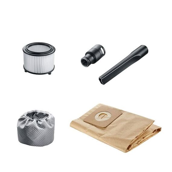 Aspirator cu sac, aspirare uscata si umeda, duza pentru podele, duza pentru rosturi, filtru, furtun de 2.2 m, sac filtrant din hartie, 15 l, 1000 W-poza 3-Dacenergy.ro
