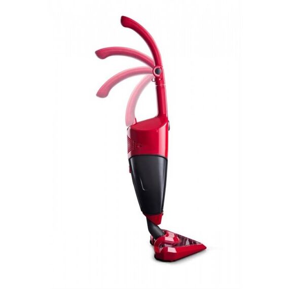 Aspirator vertical Studio Casa Tria Force, fara sac, putere maxima 850 W, capacitate de colectare praf de 0.5 litri, perie universala, accesoriu pentru spatii inguste, perie mica, rosu si negru-poza 5-Dacenergy.ro