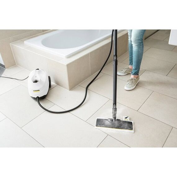 Curatitor cu abur Karcher, asigura o curatare temeinica fara substante chimice, 1 litru, timp de incalzire 5 min, 1900 W, alb si negru-poza 6-Dacenergy.ro