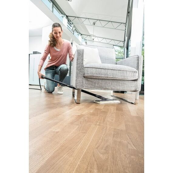 Curatitor cu abur Karcher, asigura o curatare temeinica fara substante chimice, 1 litru, timp de incalzire 5 min, 1900 W, alb si negru-poza 8-Dacenergy.ro