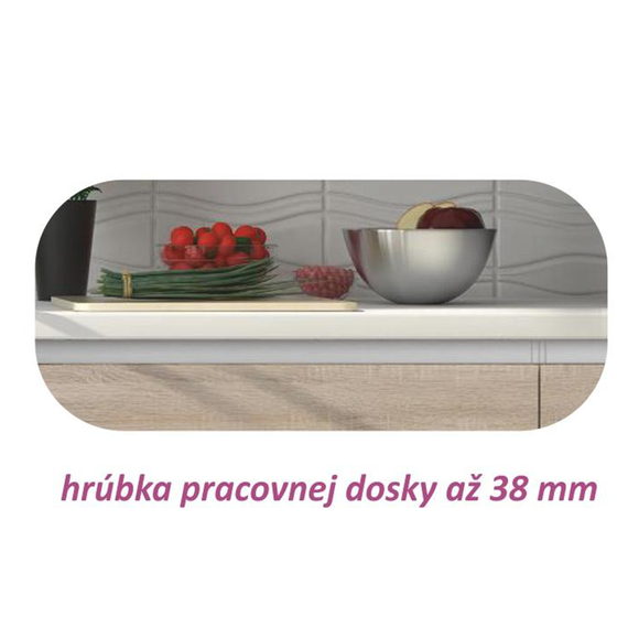 Dulap inferior cu 3 sertare, stejar sonoma, LINE-poza 6-Dacenergy.ro