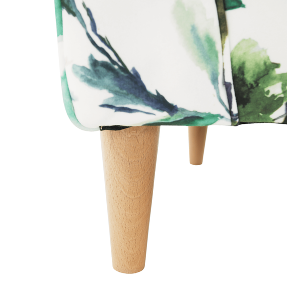 Fotoliu, material textil model frunze verzi, CHARLOT-poza 7-Dacenergy.ro