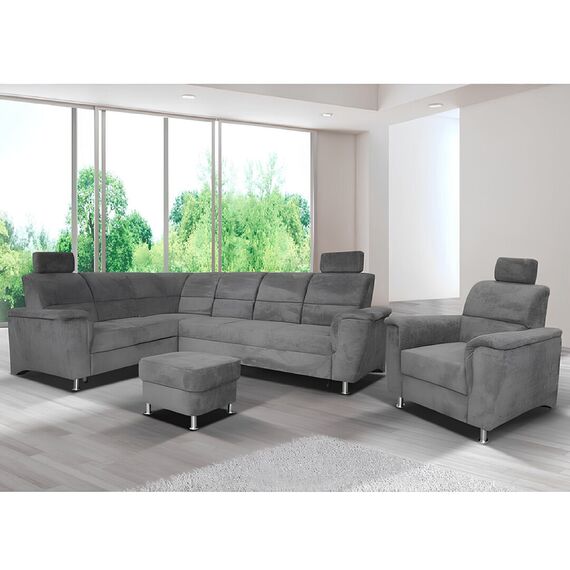 Taburet, material textil Matrix 17 gri, SANTIAGO-poza 3-Dacenergy.ro