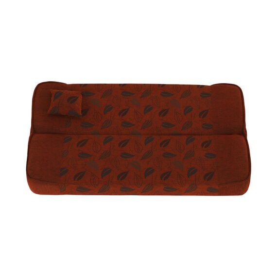 Canapea extensibilă, material textil cărămiziu/model, ASIA NEW-poza 7-Dacenergy.ro