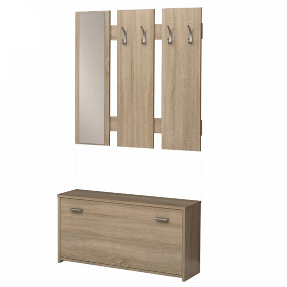 Mobilier pentru hol, stejar sonoma, ladă 03 NEW-Dacenergy.ro