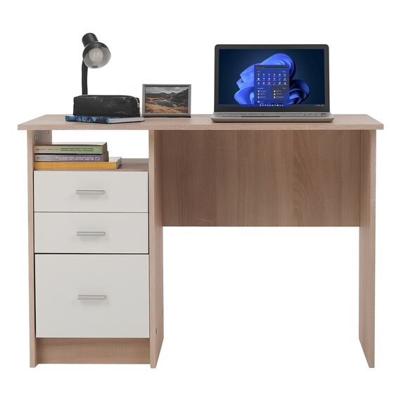 Masă PC, stejar sonoma, SAMSON NEW-poza 2-Dacenergy.ro
