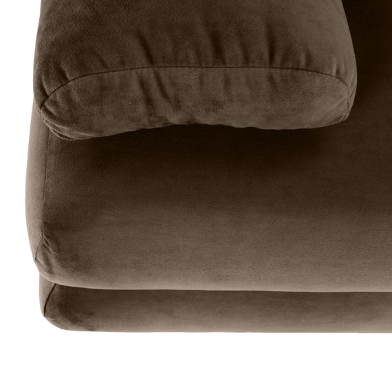 Canapea extensibilă, textil capuccino/bej, CLIV-poza 3-Dacenergy.ro