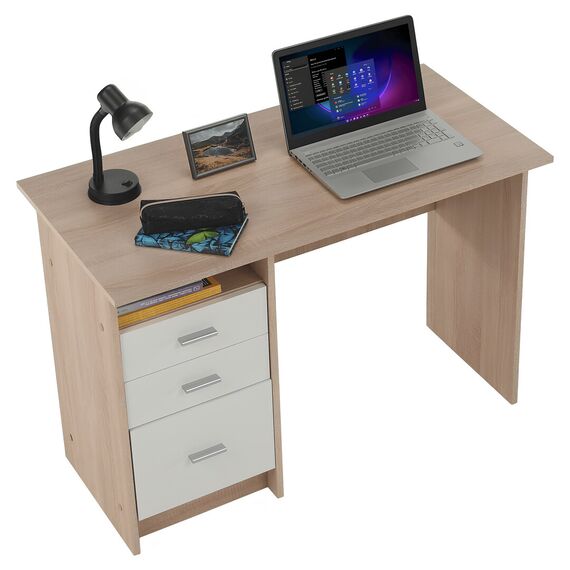 Masă PC, stejar sonoma, SAMSON NEW-poza 10-Dacenergy.ro