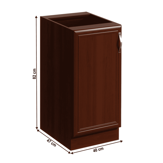 Dulap inferior D40, model stânga, nuc Milano, SICILIA-poza 4-Dacenergy.ro