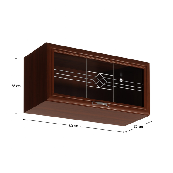 Dulap superior G80KS cu geam, nuc Milano, SICILIA-poza 6-Dacenergy.ro