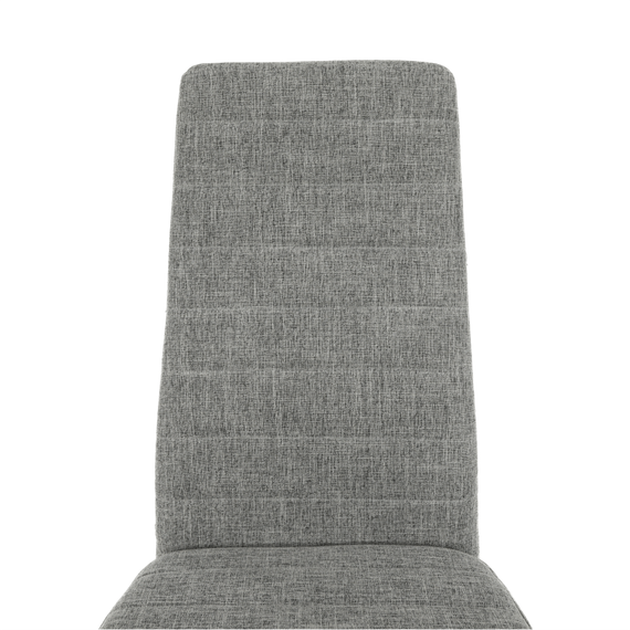 Scaun, textil gri deschis/metal alb, COLETA NOVA-poza 11-Dacenergy.ro