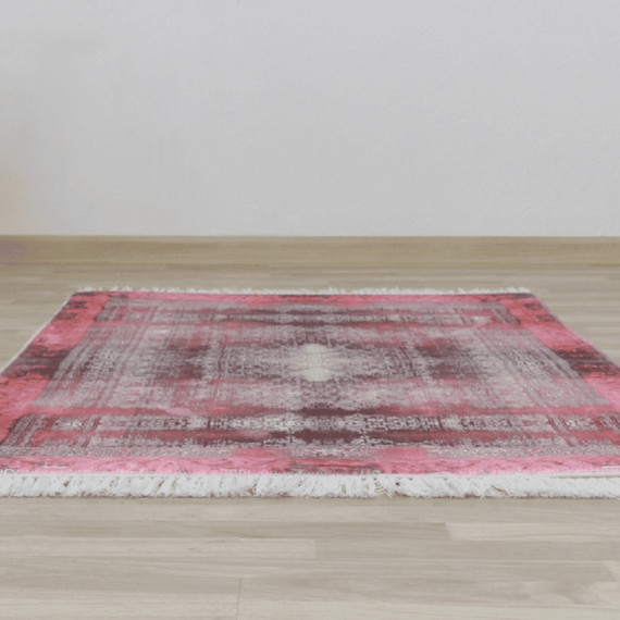 Covor 160x230 cm, vişiniu, VELDAR-poza 5-Dacenergy.ro