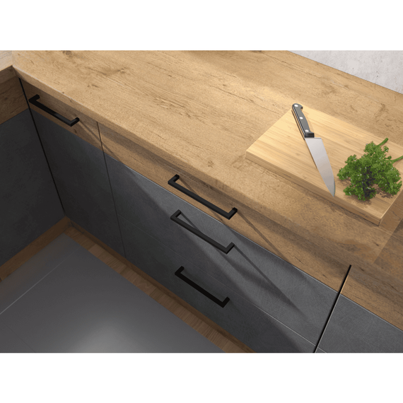 Cabinet inferior cu coş pull-out, stejar Lancelot, VEGA D30 CARGO BB-poza 7-Dacenergy.ro