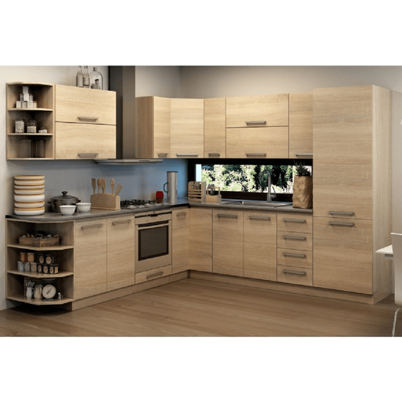 Cabinet superior 2DV, stejar sonoma/alb, NOVA PLUS NOPL-007-OH-poza 4-Dacenergy.ro