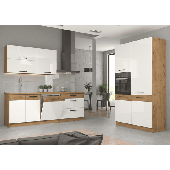 Cabinet inferior cu coş pull-out, stejar Lancelot, VEGA D30 CARGO BB-poza 11-Dacenergy.ro
