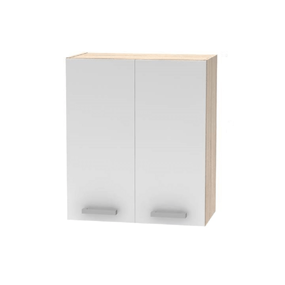 Cabinet superior 2DV, stejar sonoma/alb, NOVA PLUS NOPL-007-OH-Dacenergy.ro