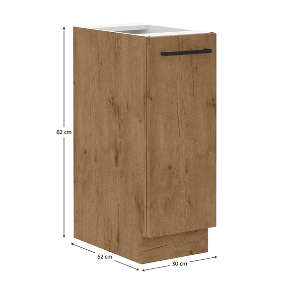 Cabinet inferior cu coş pull-out, stejar Lancelot, VEGA D30 CARGO BB-poza 8-Dacenergy.ro