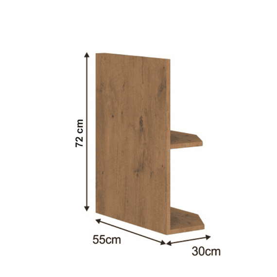 Cabinet inferior cu rafturi, stejar Lancelot, VEGA 30 D ZAK BB-poza 8-Dacenergy.ro