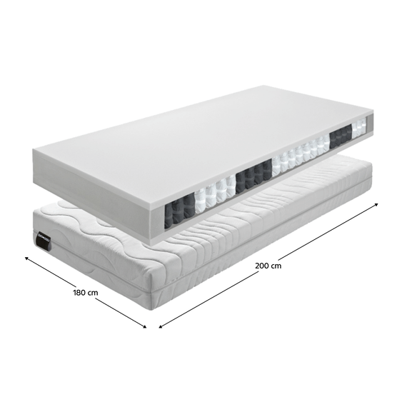 Saltea, arcuri, 180x200, BE TEXEL ALERGIK NEW-poza 4-Dacenergy.ro