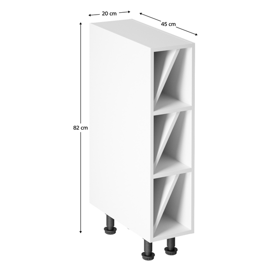 Dulap inferior, alb, AURORA D20W-poza 2-Dacenergy.ro