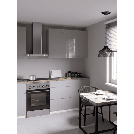 Uşă pentru maşina de spălat vase, alb/gri HG extra lucios, 59,6x71,3, AURORA-poza 5-Dacenergy.ro