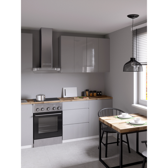 Uşă pentru maşina de spălat vase, alb/gri HG extra lucios, 59,6x57, AURORA-poza 5-Dacenergy.ro