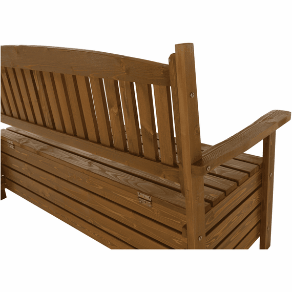 Bancă de grădină, maro, 150cm, AMULA-poza 7-Dacenergy.ro