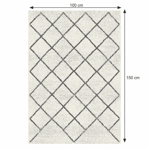 Covor, bej/model, 100x150, MATES TYP 2-poza 3-Dacenergy.ro