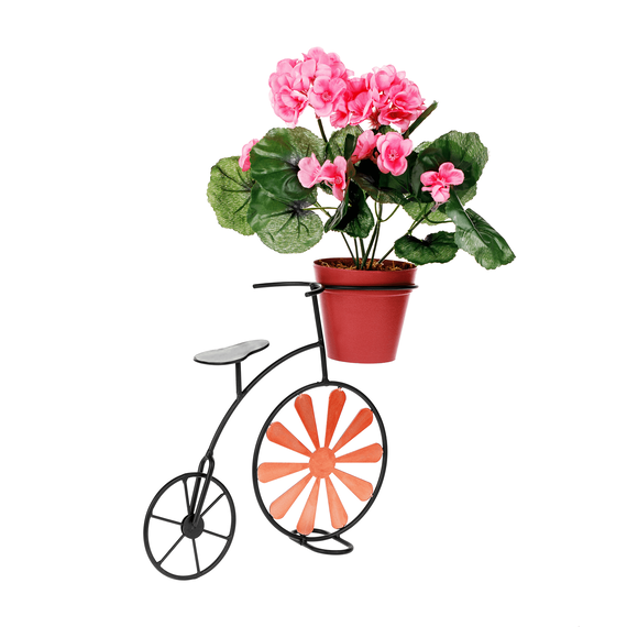 Ghiveci RETRO în formă de bicicletă, vişiniu / negru, SEMIL-poza 7-Dacenergy.ro