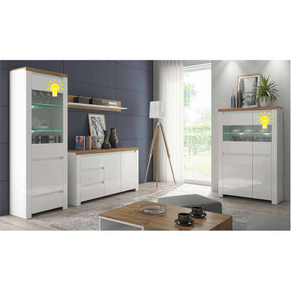 Iluminat cu LED, 2 puncte, alb, LINDY/VILGO-poza 4-Dacenergy.ro
