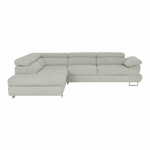 Set canapea, gri deschis, material textil, stânga, BUTON P-poza 7-Dacenergy.ro