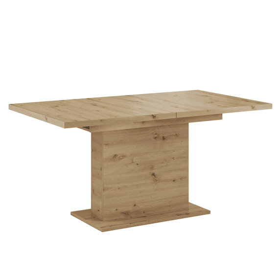 Masă de sufragerie extensibilă, stejar artisan, 160-200x90 cm, BOBA-Dacenergy.ro