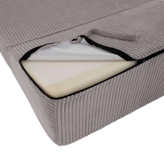 Saltea pliabilă/fotoliu extensibil, 2 in 1, gri, PELOS-poza 7-Dacenergy.ro