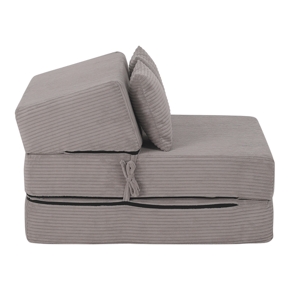 Saltea pliabilă/fotoliu extensibil, 2 in 1, gri, PELOS-poza 10-Dacenergy.ro