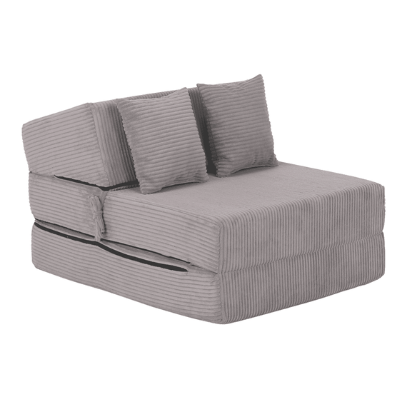 Saltea pliabilă/fotoliu extensibil, 2 in 1, gri, PELOS-Dacenergy.ro