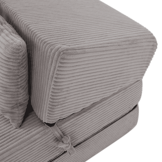 Saltea pliabilă/fotoliu extensibil, 2 in 1, gri, PELOS-poza 4-Dacenergy.ro