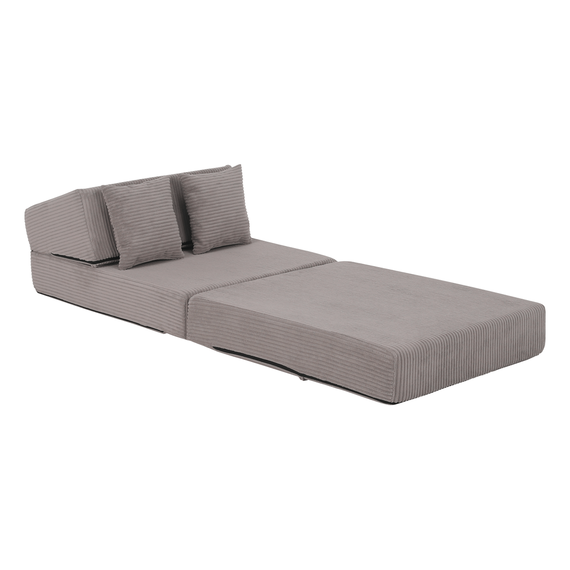 Saltea pliabilă/fotoliu extensibil, 2 in 1, gri, PELOS-poza 9-Dacenergy.ro