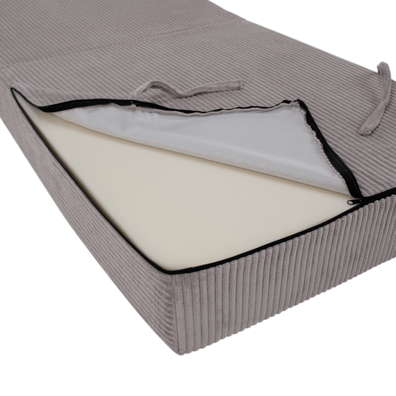 Saltea pliabilă/fotoliu extensibil, 2 in 1, gri, PELOS-poza 8-Dacenergy.ro