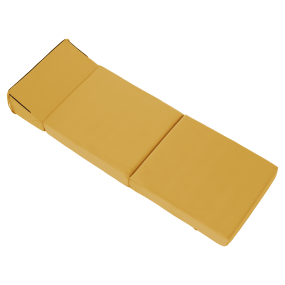Saltea pliabilă/fotoliu extensibil, 2 in 1, galben, PELOS-poza 6-Dacenergy.ro