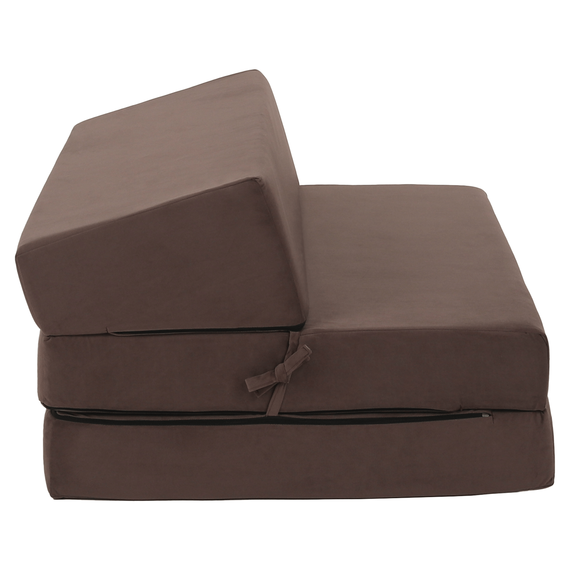 Saltea pliabilă/fotoliu extensibil, 2 în 1, maro Taupe, VEDIS-poza 5-Dacenergy.ro